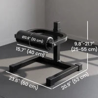 Machine de squat réglable à 7 niveaux, patins antidérapants, entraînement de force