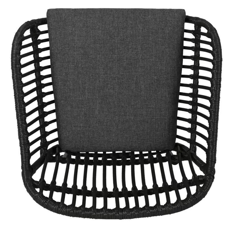 Outdoor Woven Faux Rattan Chairs with Cushions, 24