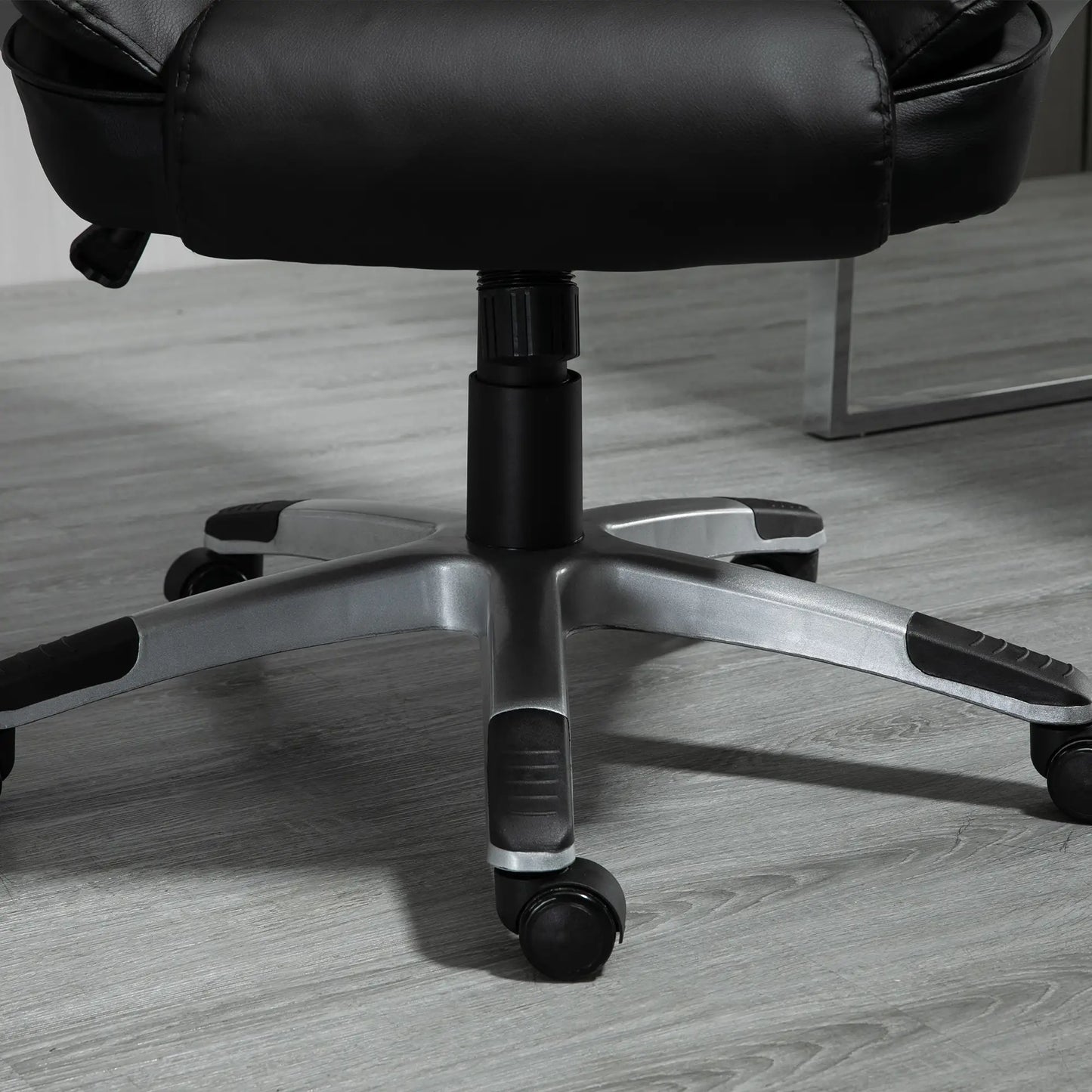 Adjustable High Back Executive Office Chair, PU Leather, Padded Armrests Executive & Manager Chairs at Gallery Canada