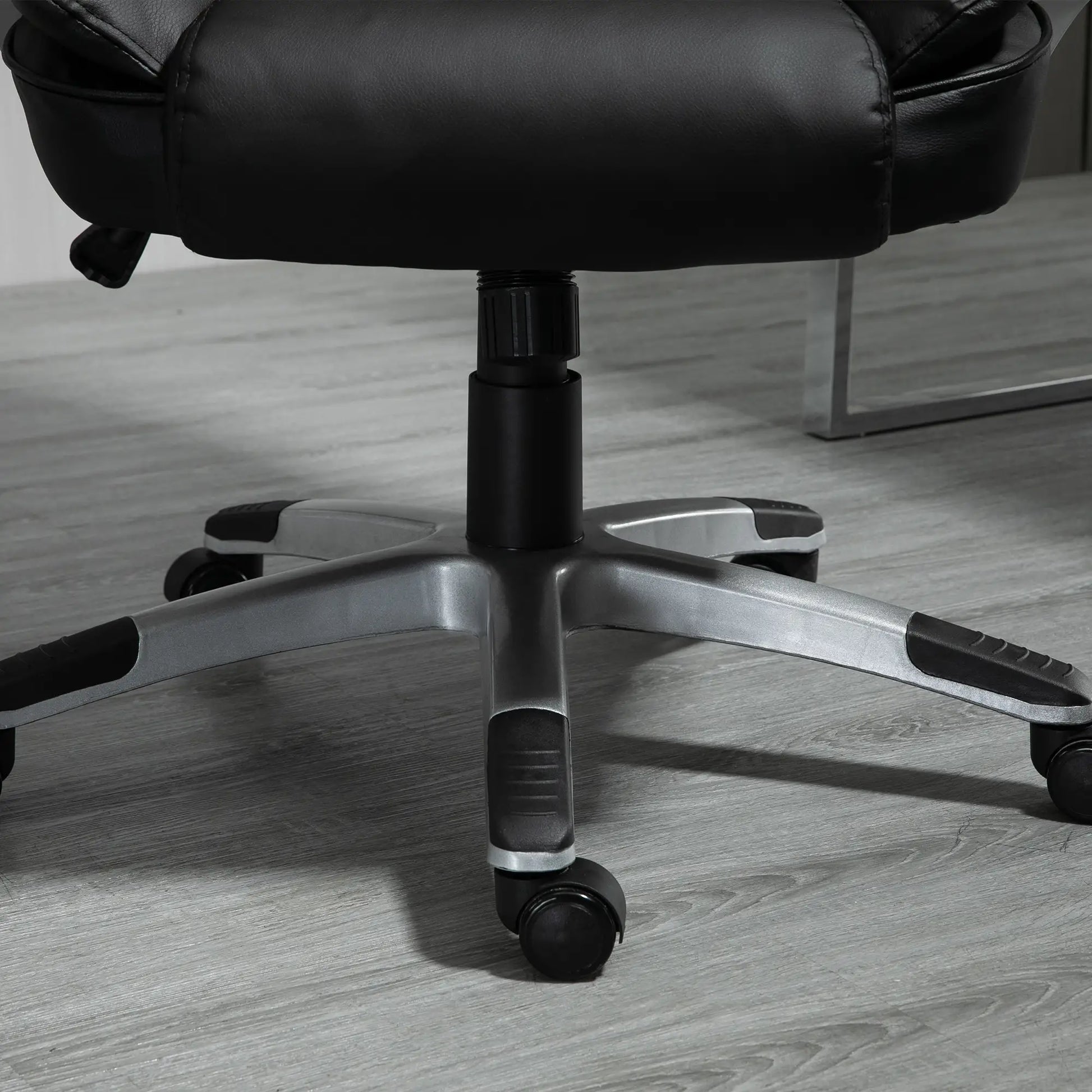 Adjustable High Back Executive Office Chair, PU Leather, Padded Armrests Executive & Manager Chairs at Gallery Canada