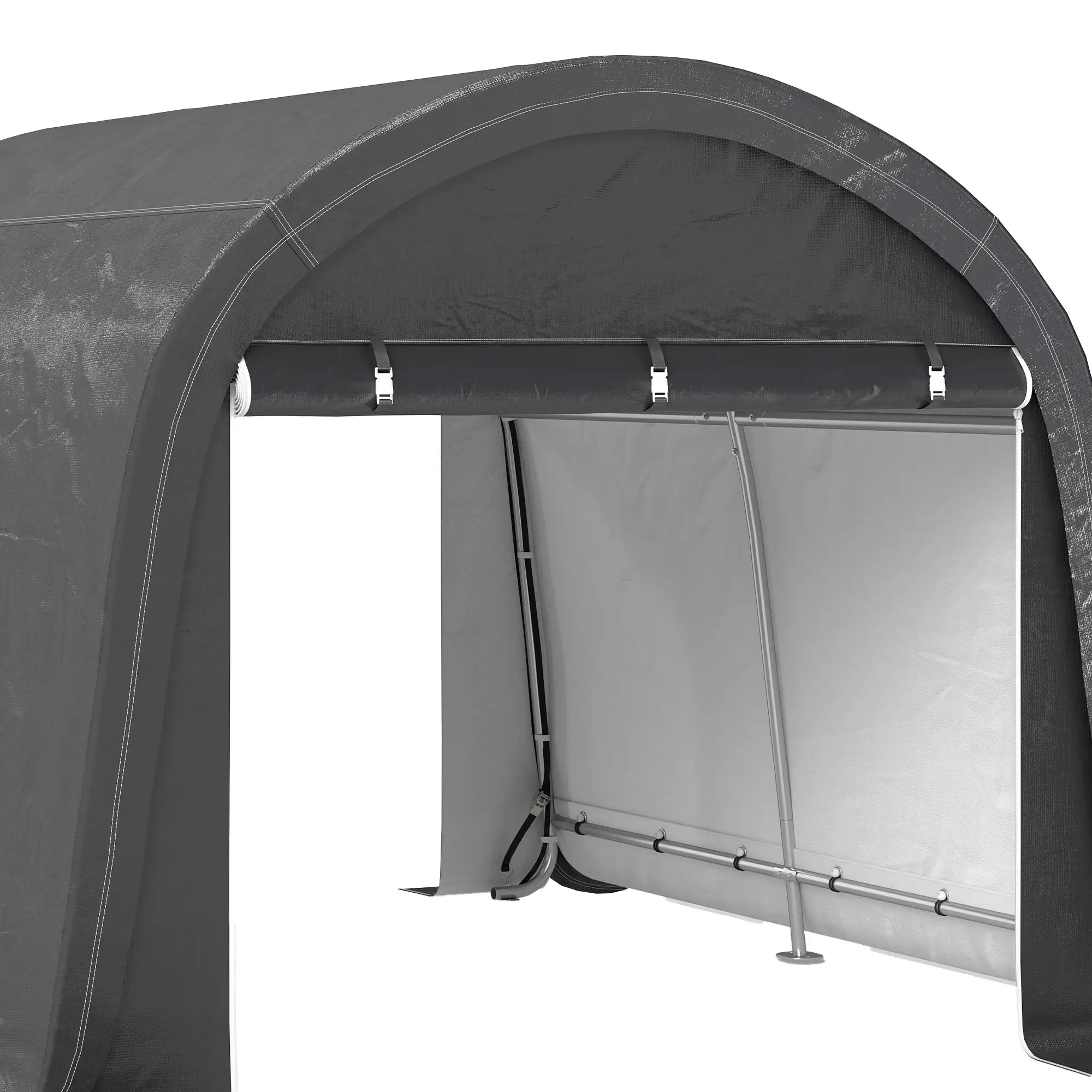 10' x 10' Outdoor Storage Tent, Heavy Duty Waterproof Shed for Bike, Motorcycle, Garden Tools Sheds at Gallery Canada