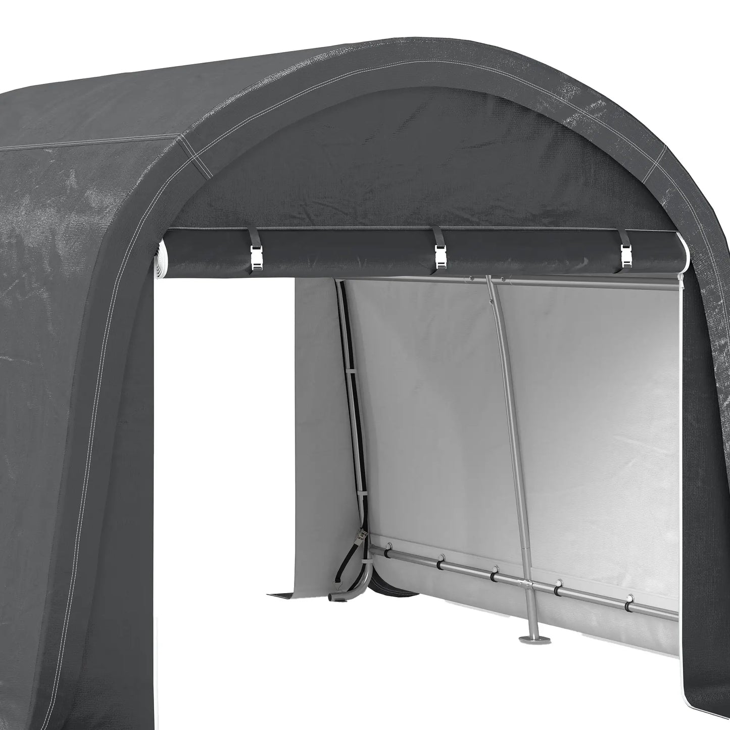 10' x 10' Outdoor Storage Tent, Heavy Duty Waterproof Shed for Bike, Motorcycle, Garden Tools Sheds at Gallery Canada