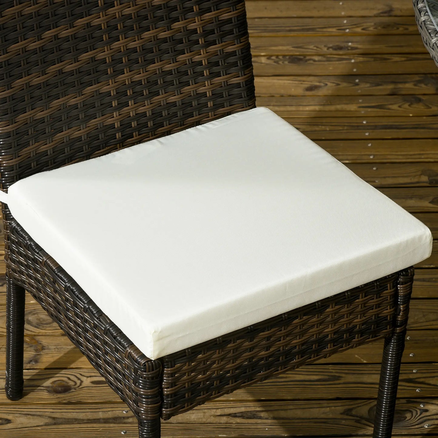 Rattan Outdoor Dining Chairs with Cushion, Patio Wicker Chair, Brown Patio Chairs at Gallery Canada