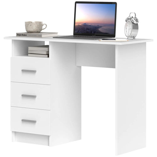 Computer Desk with Drawers, 40 Inch Home Office Desk