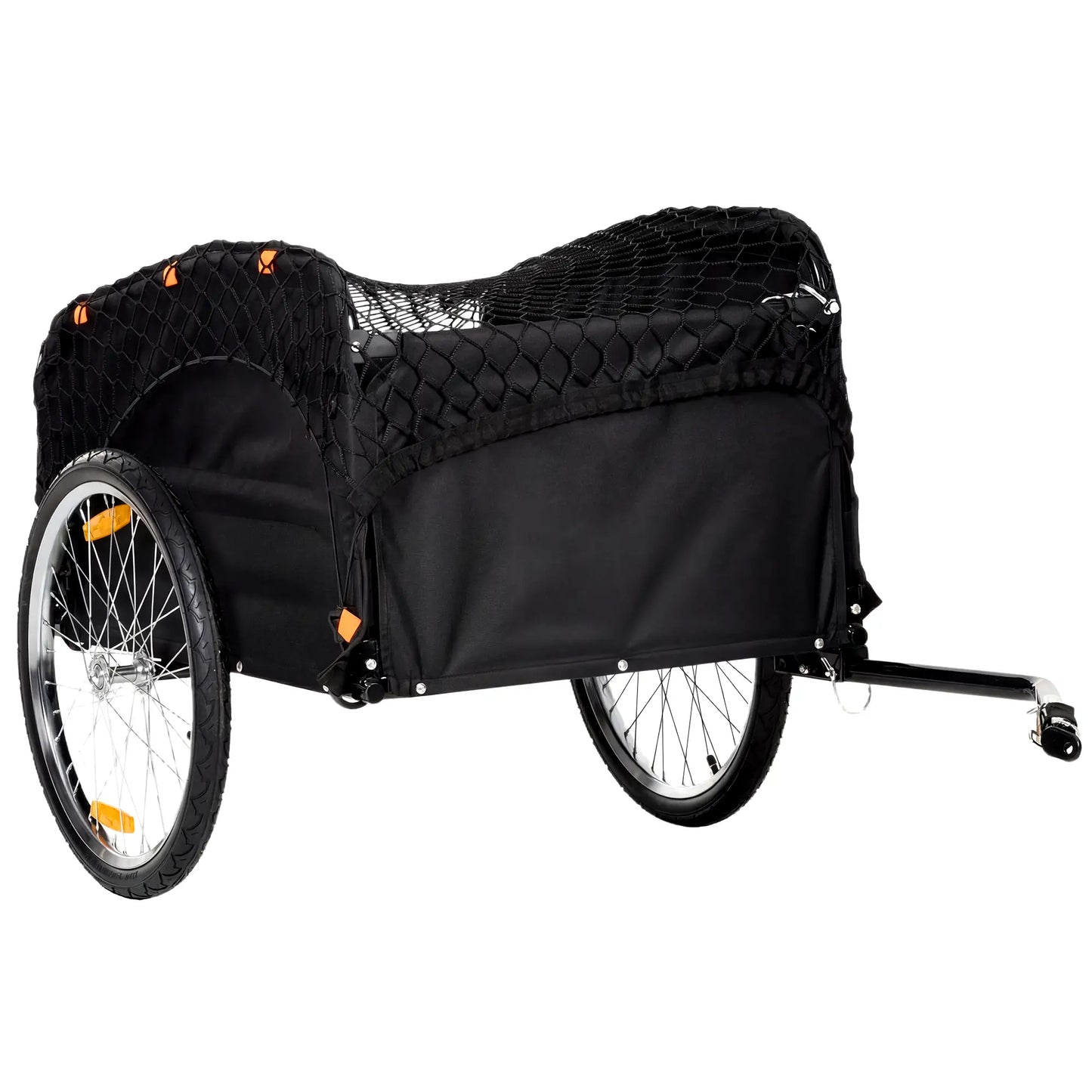 Bike Cargo Trailer, 45 Gal, 20" Wheels, Cargo Net, Reflectors Bike Cargo Trailers Black at Gallery Canada