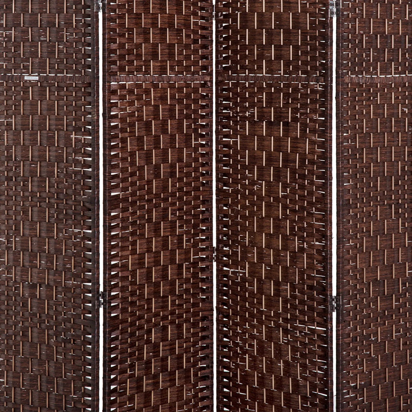 6ft Folding Room Divider, 4 Panel Wooden Frame, Brown Room Dividers at Gallery Canada