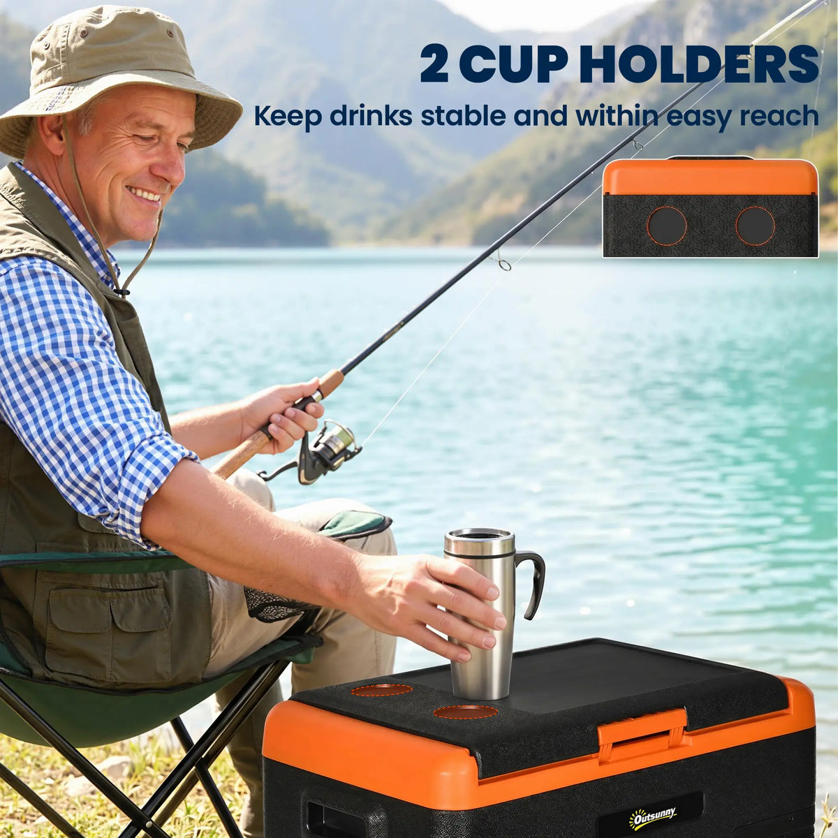 32 Quart Car Fridge, Portable Freezer, Electric Cooler Box, 12/24V DC, 100-240V AC Car Coolers at Gallery Canada