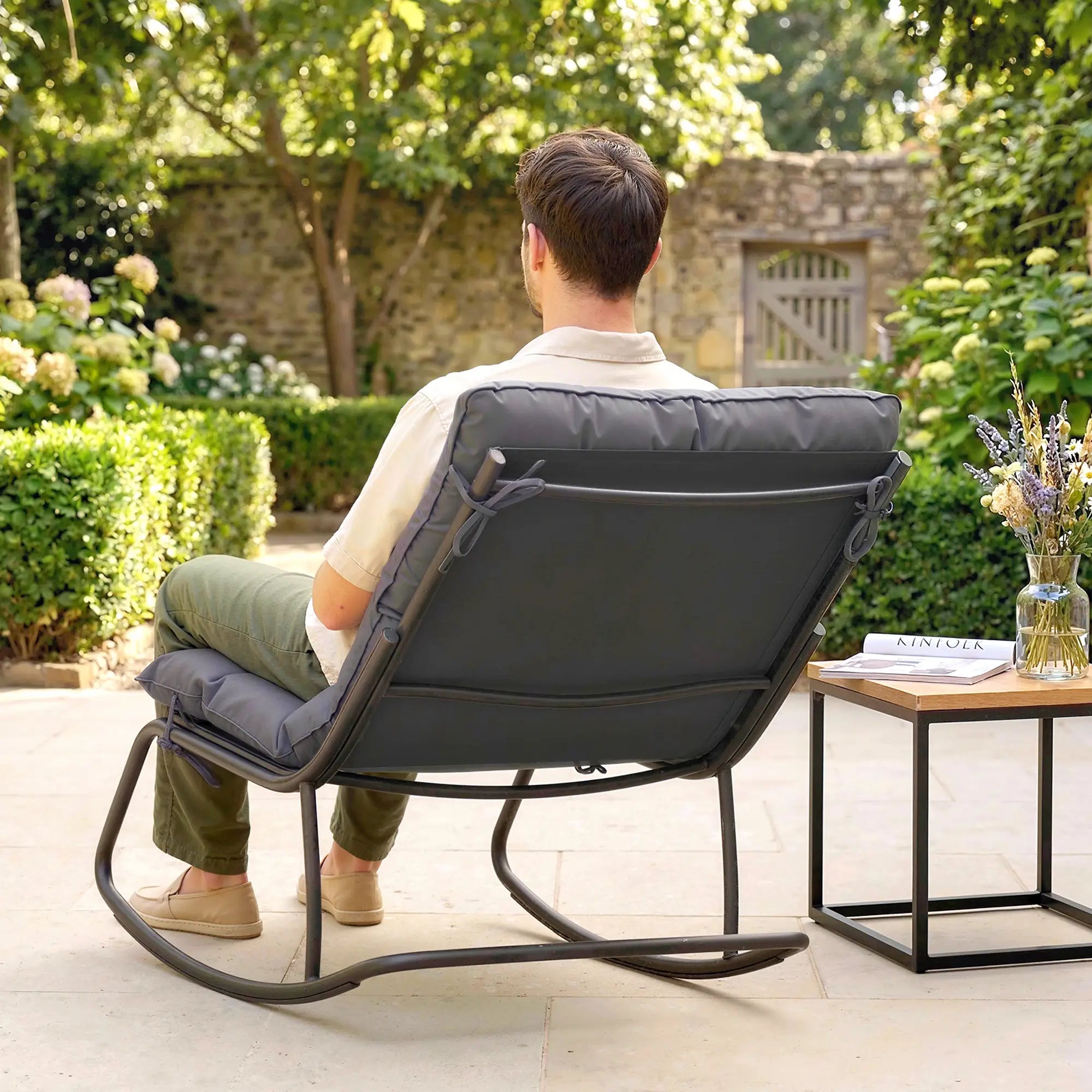 Oversized Rocking Patio Chair, 25