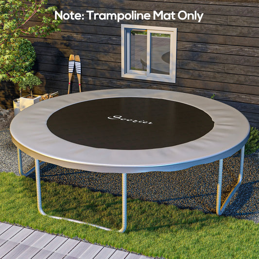 Trampoline Mat Replacement, 12ft, with Spring Pull Tool, 72 V-Hooks, Green Trampolines Green at Gallery Canada