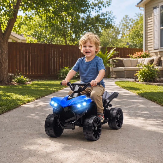 6V Kids ATV Electric Ride On Car, Ages 37-72 Months, Blue Electric Ride-On Toys Black, Blue at Gallery Canada