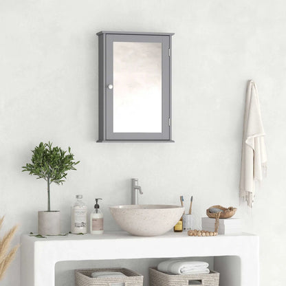 Wall Mounted Bathroom Mirror Cabinet, With Door and Shelves, Grey Mirror Medicine Cabinets at Gallery Canada
