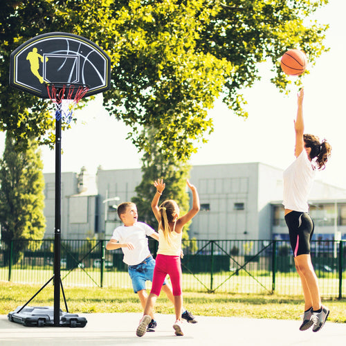 6.5'-10' Adjustable Basketball Hoop Stand, Outdoor for Kids Youth Adult