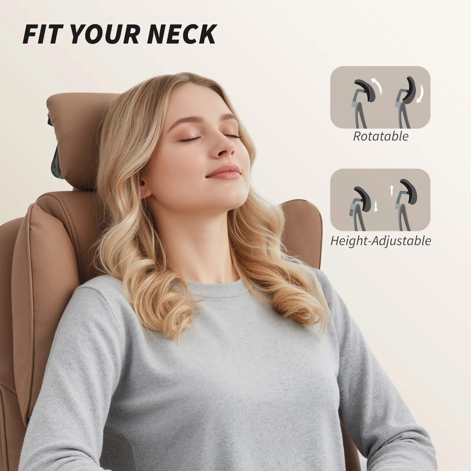 Reclining Office Chair, Executive Desk Chair, Headrest, Footrest, Brown Executive & Manager Chairs at Gallery Canada