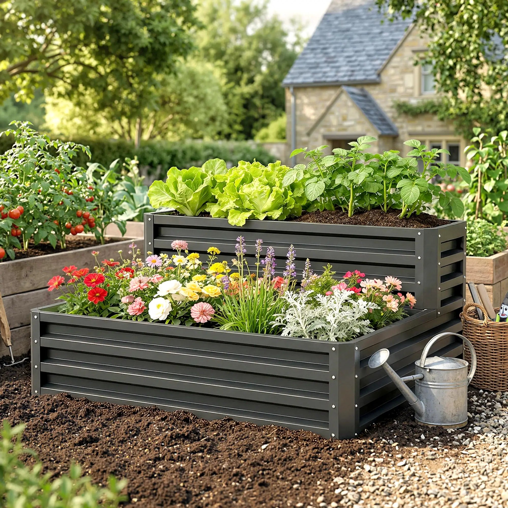 2 Tier Raised Garden Bed, 47