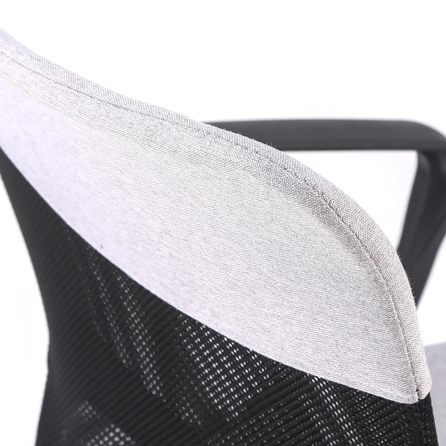 Mid Back Office Chair, Linen Mesh Desk Chair, Adjustable Height, Grey Executive & Manager Chairs at Gallery Canada