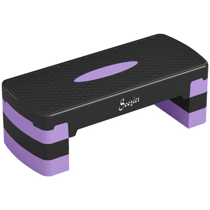 Aerobic Exercise Step Platform, 4"/6"/8" Adjustable Aerobic Stepper with Risers, Workout Stepper for Home Gym, Purple Aerobic Equipment at Gallery Canada