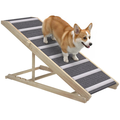 Foldable Dog Ramp For Couch, 4 Adjustable Height 16" to 23.5" Dog Stairs at Gallery Canada