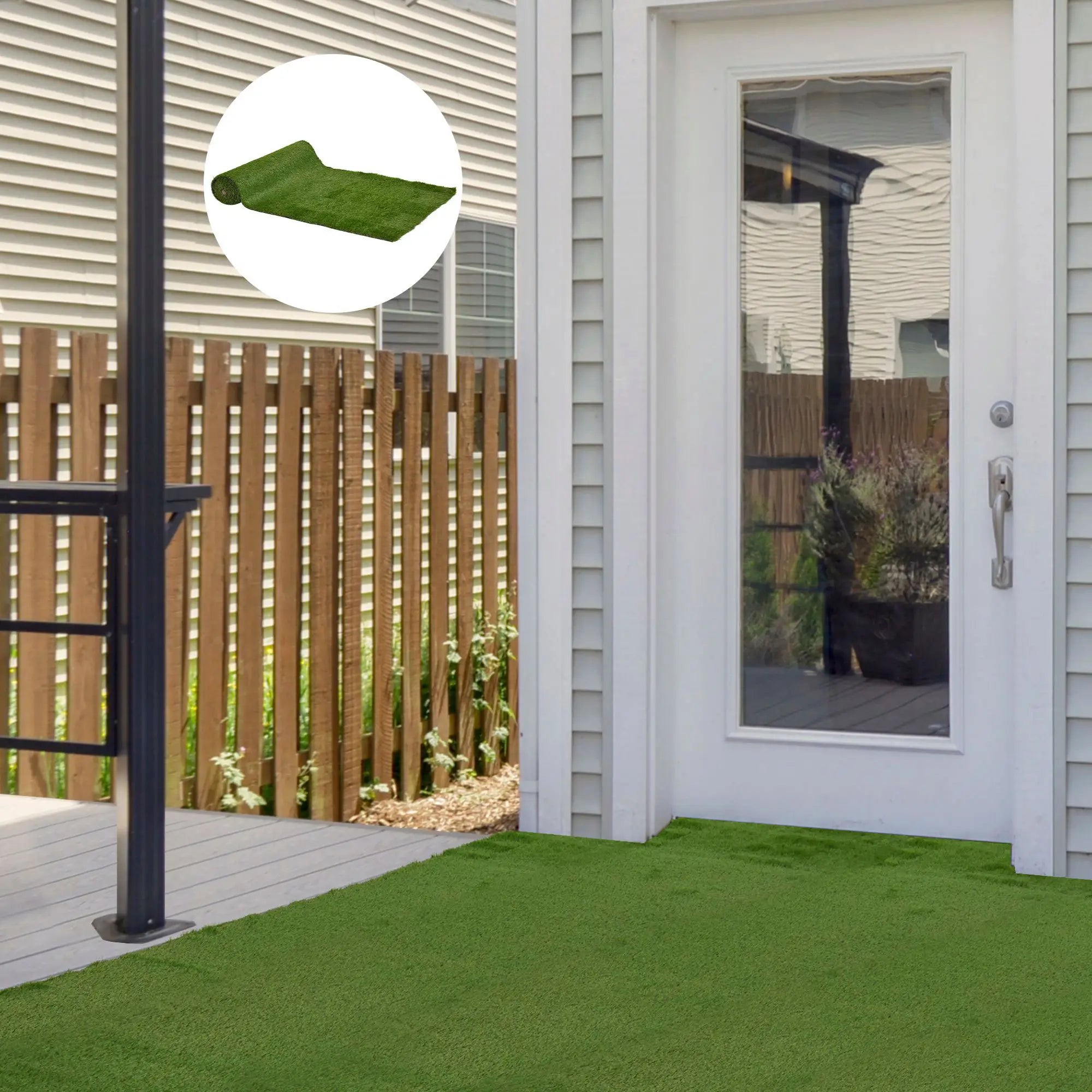 Artificial Grass 10' x 3', UV Protection, Drain Holes, Green Garden Decor at Gallery Canada