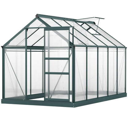 6' x 10' x 6.6' Polycarbonate Greenhouse, Walk-In Garden Kit, Green Walk In Greenhouses at Gallery Canada
