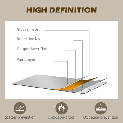 24" Round Wall Mirror, Modern Home Decor for Bedroom Living Room Bathroom, Black Wall Mirrors at Gallery Canada