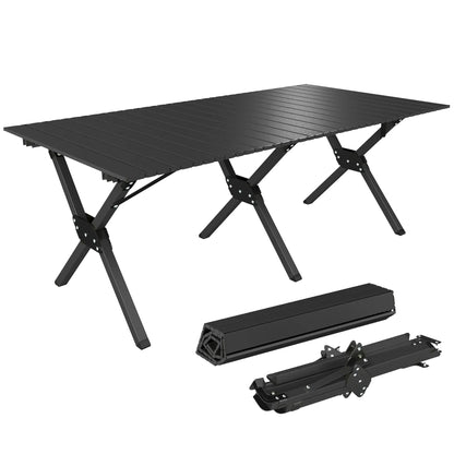 4ft Folding Camping Table, Waterproof Picnic Table, Black Picnic Tables & Camping Chairs at Gallery Canada