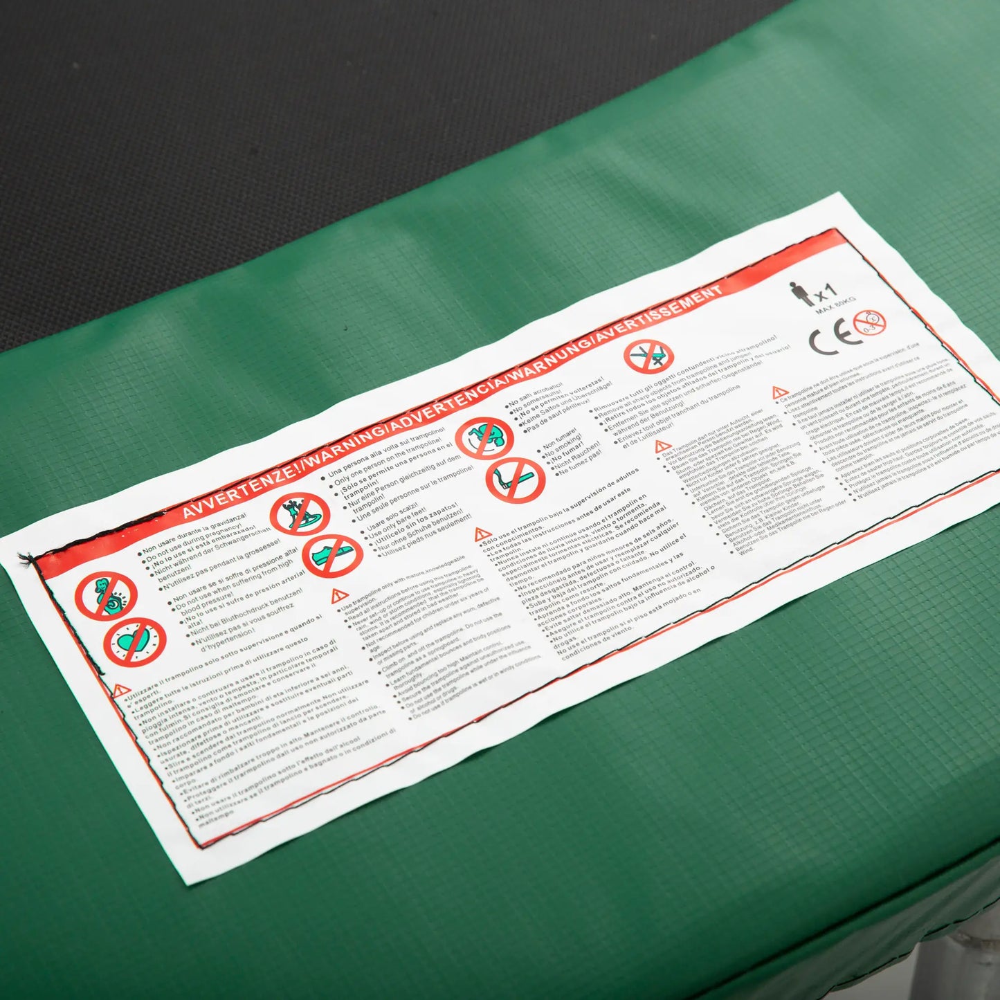 8ft Trampoline Pad, 96" Spring Safety Cover, EPE Foam, Green Trampolines at Gallery Canada