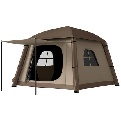 Inflatable Camping Tent, 1-2 Person, Khaki and Brown Camping Tents Khaki, Brown at Gallery Canada