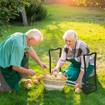 Garden Kneeler Seat Stool, Folding Gardening Chair with Thick Pad Garden Accessories at Gallery Canada
