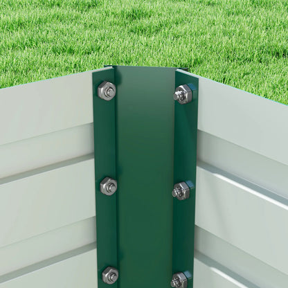 8' x 4' x 2' Raised Garden Bed, Galvanized Planter Box, Green Raised Garden Beds at Gallery Canada