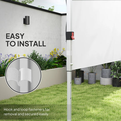 Canopy Sidewalls, 10' x 10' or 10' x 20', 2 PCS, White Gazebo Sidewalls at Gallery Canada