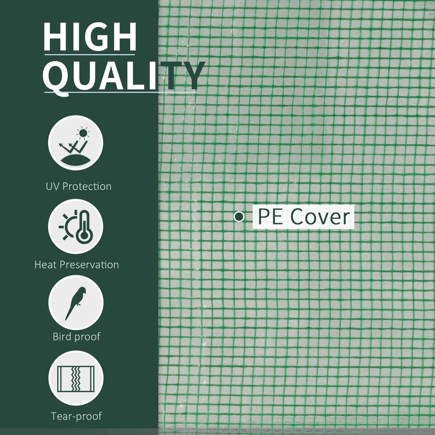 Mini Greenhouse With Zippered Doors, 79" x 39" x 32", Green Mini Greenhouses at Gallery Canada