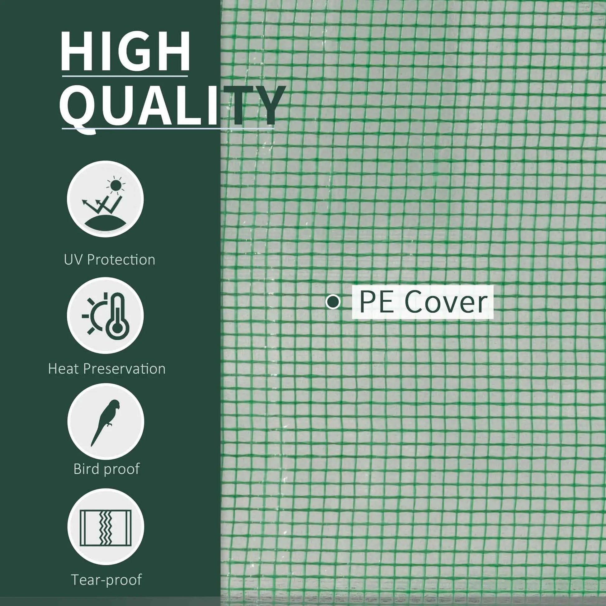 Mini Greenhouse With Zippered Doors, 79" x 39" x 32", Green Mini Greenhouses at Gallery Canada