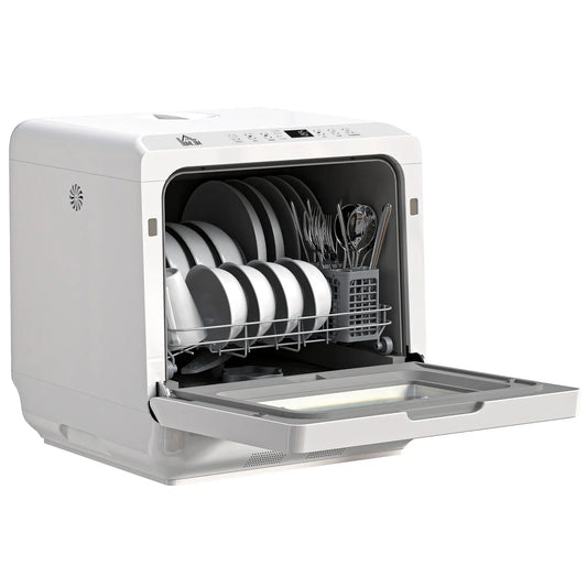 Portable Counter Dishwasher, 4 Place Settings, 5 Programs, Air-Dry Small Kitchen Appliances White at Gallery Canada