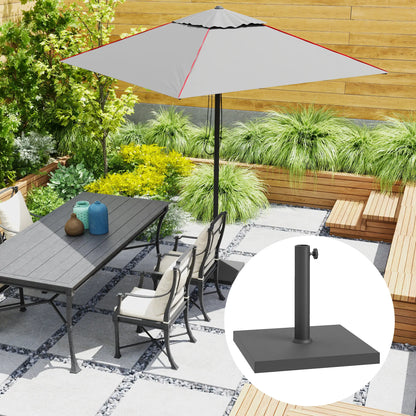 40 Lbs Concrete Umbrella Base, 1.5"/1.9", Black Umbrella Bases at Gallery Canada