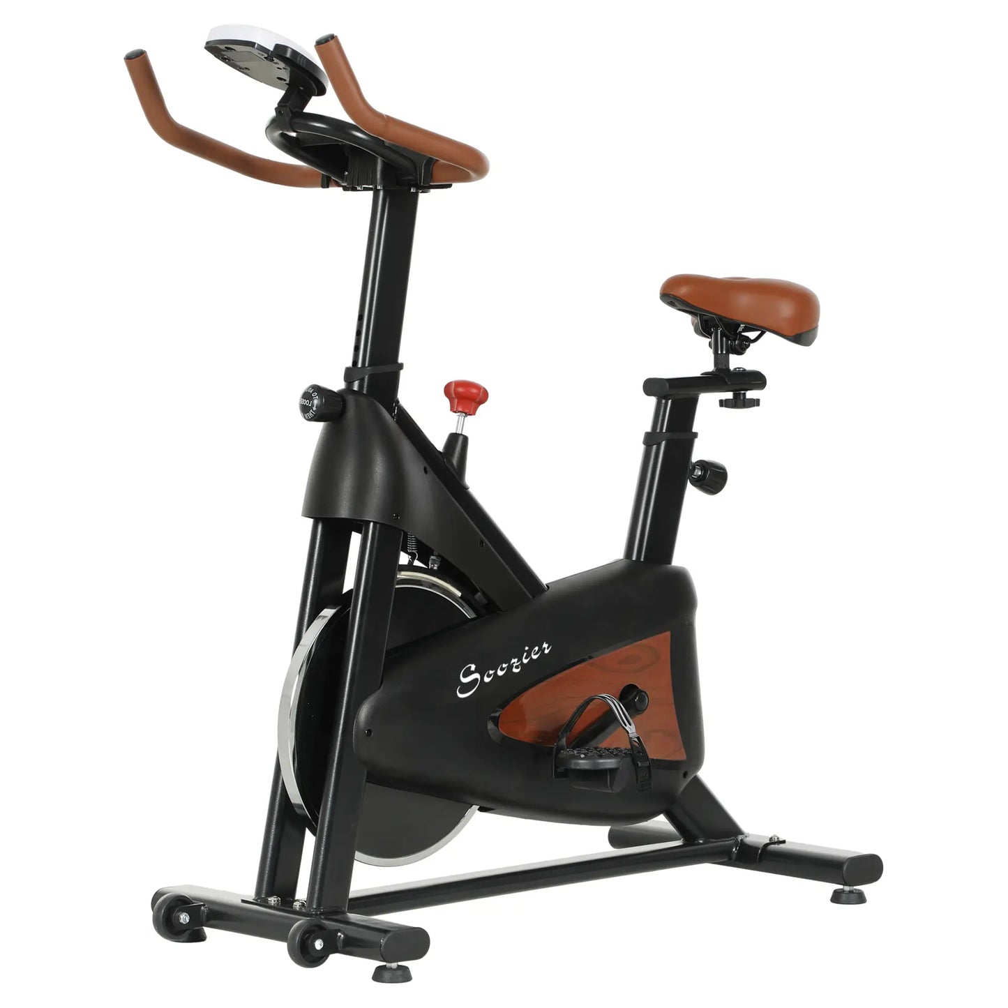 Stationary Exercise Bike, Adjustable Resistance Seat, Black Exercise & Stationary Bikes Black at Gallery Canada