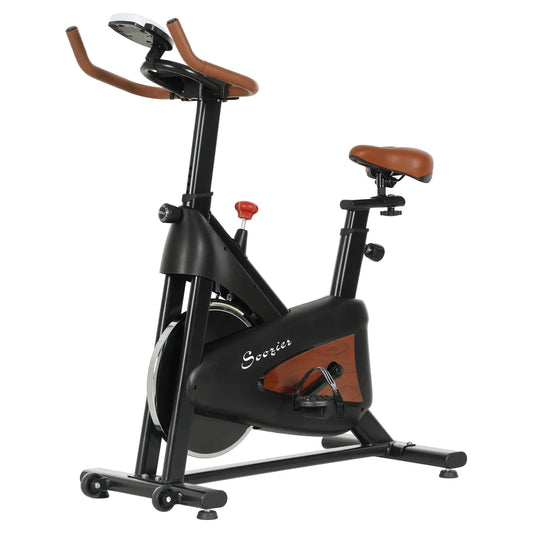 Stationary Exercise Bike, Adjustable Resistance Seat, Black Exercise & Stationary Bikes Black at Gallery Canada