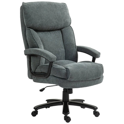 Grande chaise de bureau exécutive haute, capacité 450 livres, grise