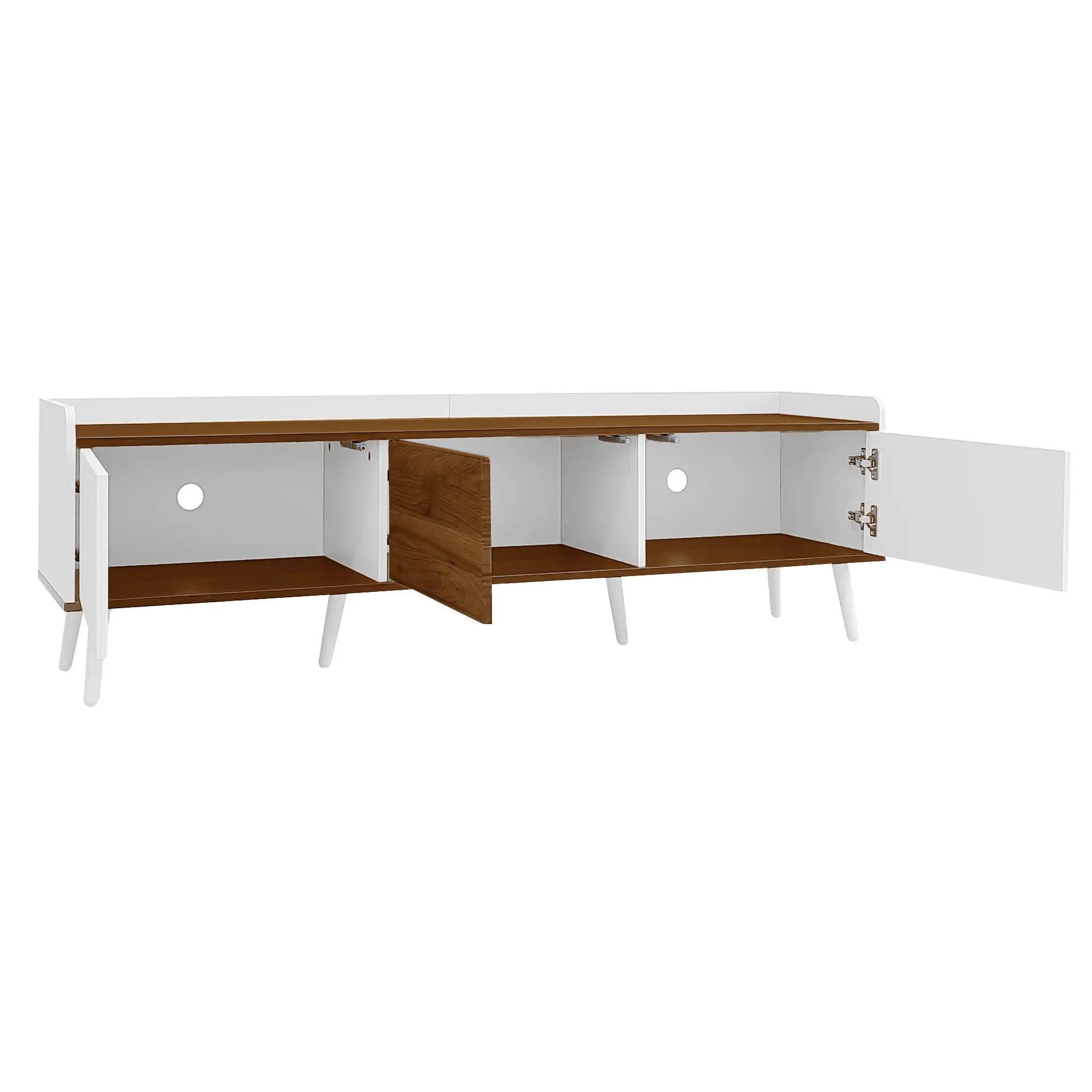 Three Door Stand, Sturdy Wooden Legs, 63