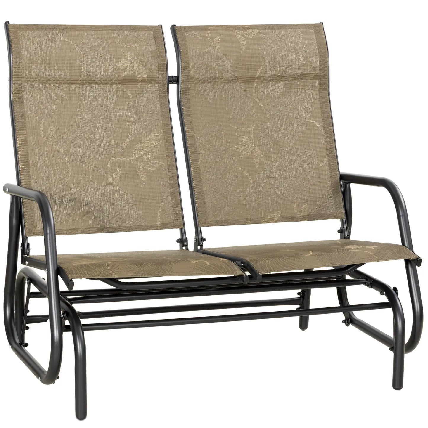 Outdoor Glider Bench, 2 Person, Brown Outdoor Gliders at Gallery Canada