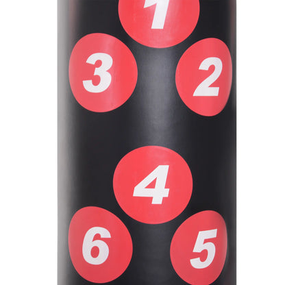 65" Freestanding Punching Bag, Refilled Base, Suction Cups, Black Punching Bag Hangers at Gallery Canada
