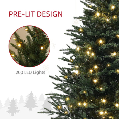 5ft Prelit Artificial Christmas Tree, Steel Base, Warm White LED Pre Lit Christmas Trees at Gallery Canada