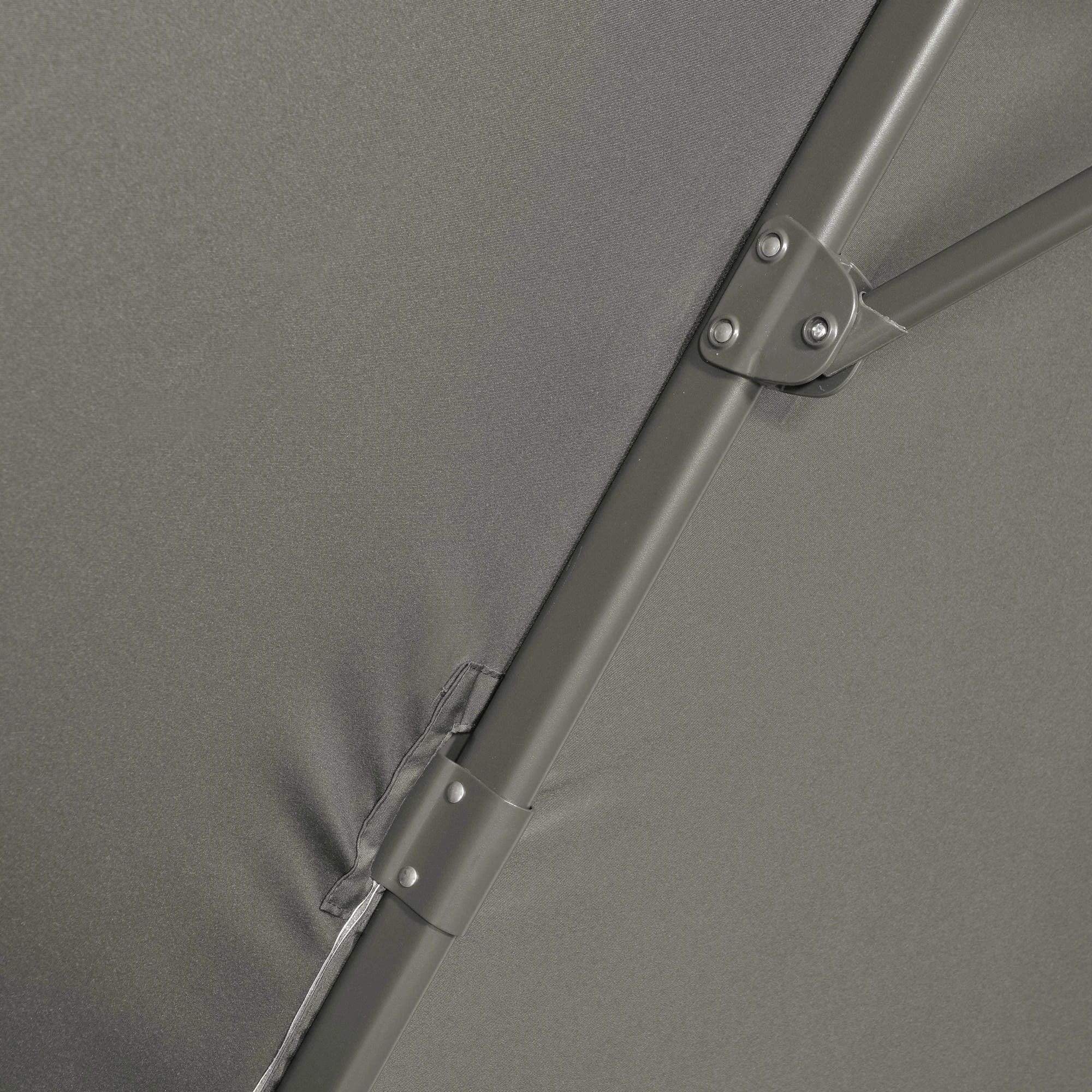 9.6' Cantilever Patio Umbrella, Outdoor Hanging, 360° Rotation, Grey Cantilever Umbrellas at Gallery Canada