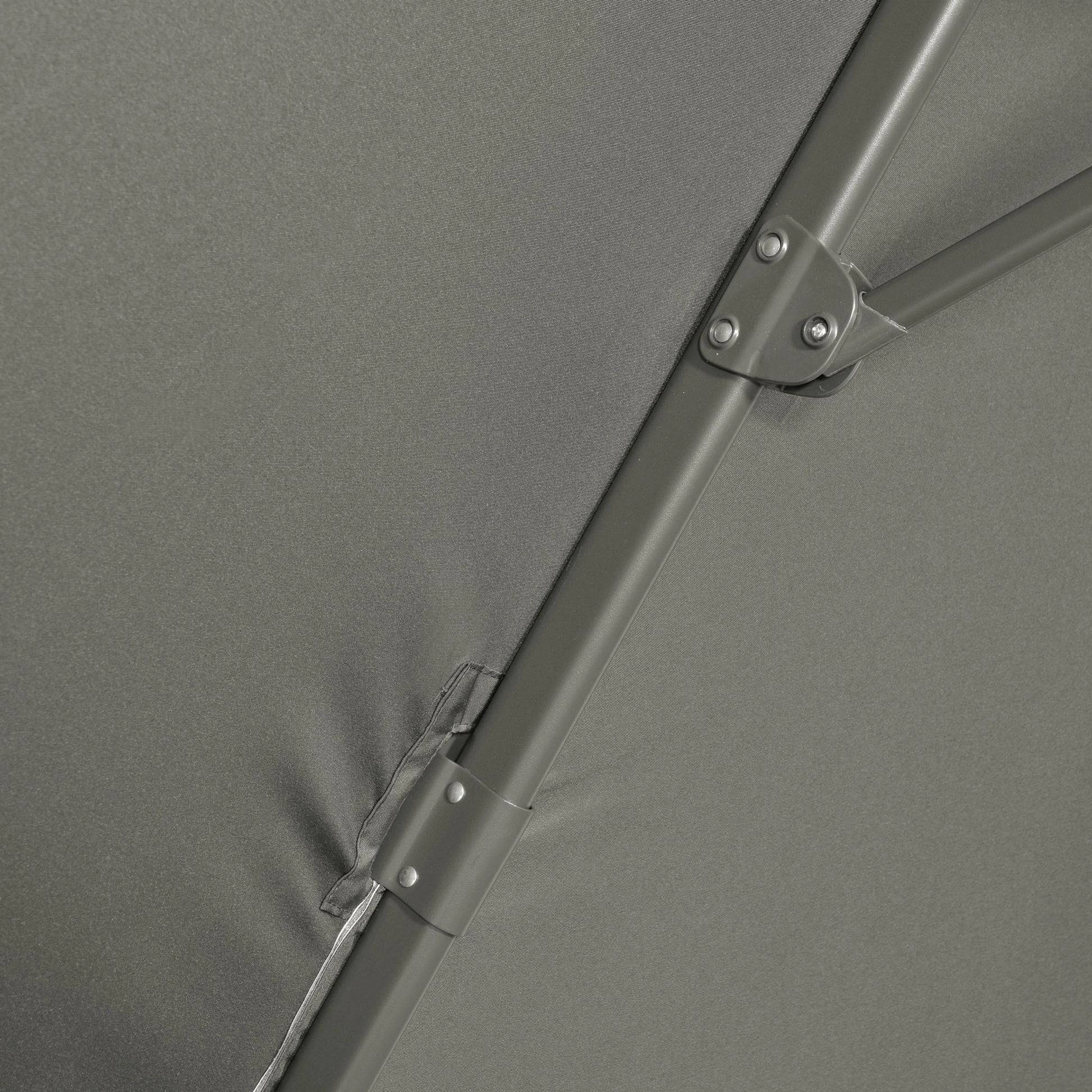 9.6' Cantilever Patio Umbrella, Outdoor Hanging, 360° Rotation, Grey Cantilever Umbrellas at Gallery Canada