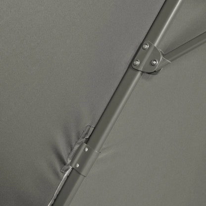 9.6' Cantilever Patio Umbrella, Outdoor Hanging, 360° Rotation, Grey Cantilever Umbrellas at Gallery Canada