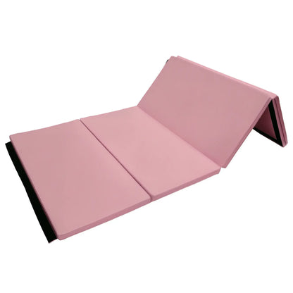 4'x8'x2" Folding Gymnastics Mat, Exercise Mat with Handles, Pink Gymnastics Mats Pink at Gallery Canada