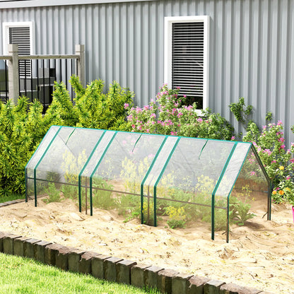 Portable Mini Greenhouse Tunnel, Zippered Roll-up Doors, Clear Greenhouses at Gallery Canada