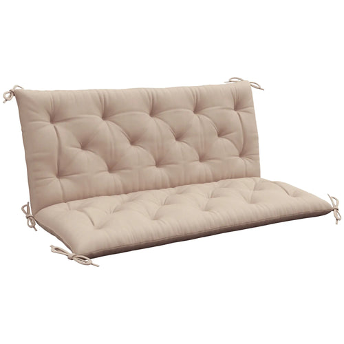 2 Seater Garden Bench Cushion, Thick Outdoor Non-Slip Pad, 47