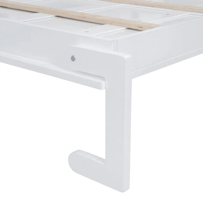 Murphy Bed with Cabinets, Space-Saving Design, 117.5" L x 16" W x 88" H, White Bed Frames at Gallery Canada