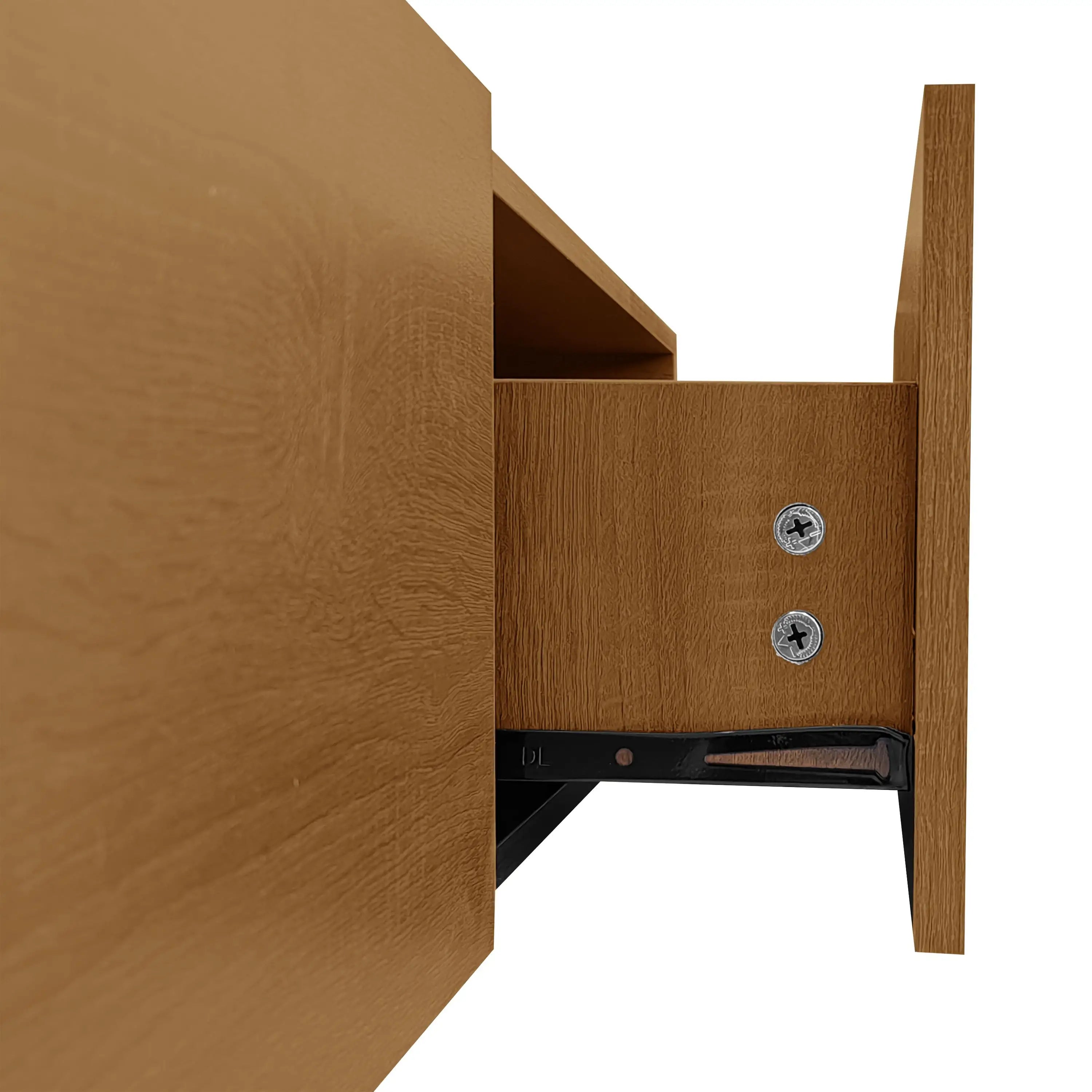 TV Stand With Glass Shelves, LED Lighting, 67