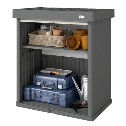 82 Gallon Outdoor Storage Box, Splash Resistant, UV Resistant, Grey Patio Storage Boxes Grey, Beige at Gallery Canada